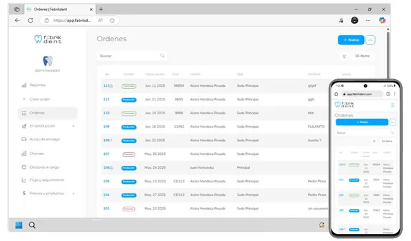 Software para la gestión y administración de Laboratorios Dentales. Con Fabrikdent, la administración y gestión de tu laboratorio dental, es más eficiente y ágil. Software para administrar Laboratorios Dentales en México.