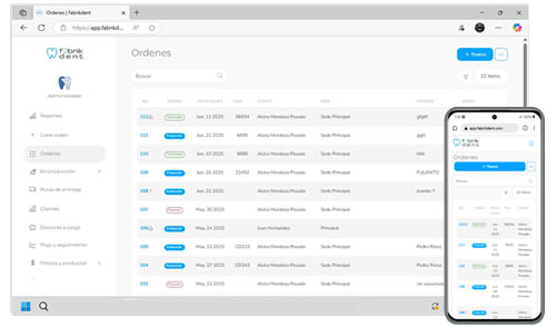 Software para la gestión y administración de Laboratorios Dentales. Con Fabrikdent, la administración y gestión de tu laboratorio dental, es más eficiente y ágil.